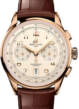 Breitling Premier Biały 42mm Złoto czerwone RB0145371G1P2