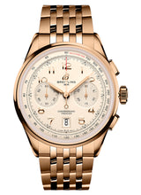 Breitling Premier Bialy 42mm Zloto czerwone RB0145371G1R1