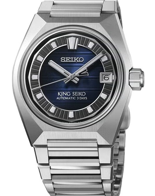 King Seiko VANAC Niebieski 41 mm Stal SLA085J1