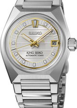 King Seiko VANAC Biały 41 mm Stal SLA087J1