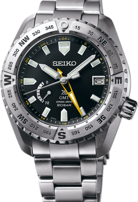 Seiko Prospex LX line Czarny 45 mm Tytan SNR025J1