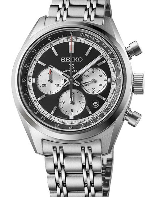 Seiko Prospex SPEEDTIMER Czarny 42 mm Stal SRQ053J1