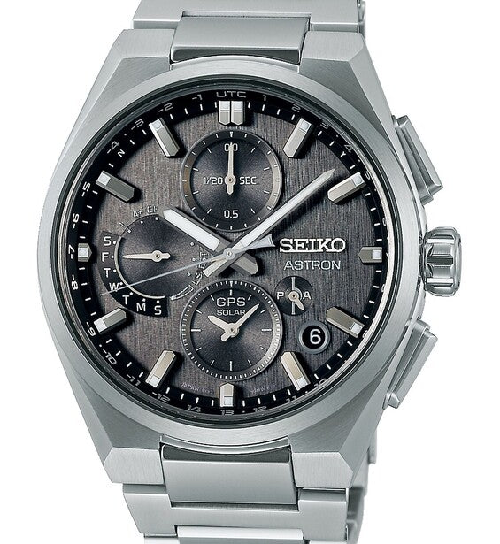 Seiko Astron Szary 42 mm Tytan SSH163J1