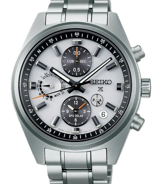 Seiko Prospex SPEEDTIMER Srebrny 42 mm Stal SSH165J1