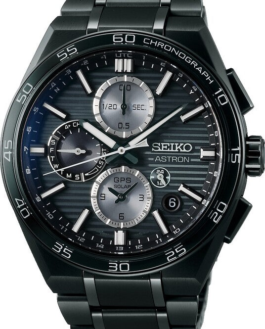 Seiko Astron Czarny 44 mm Tytan SSH179J1
