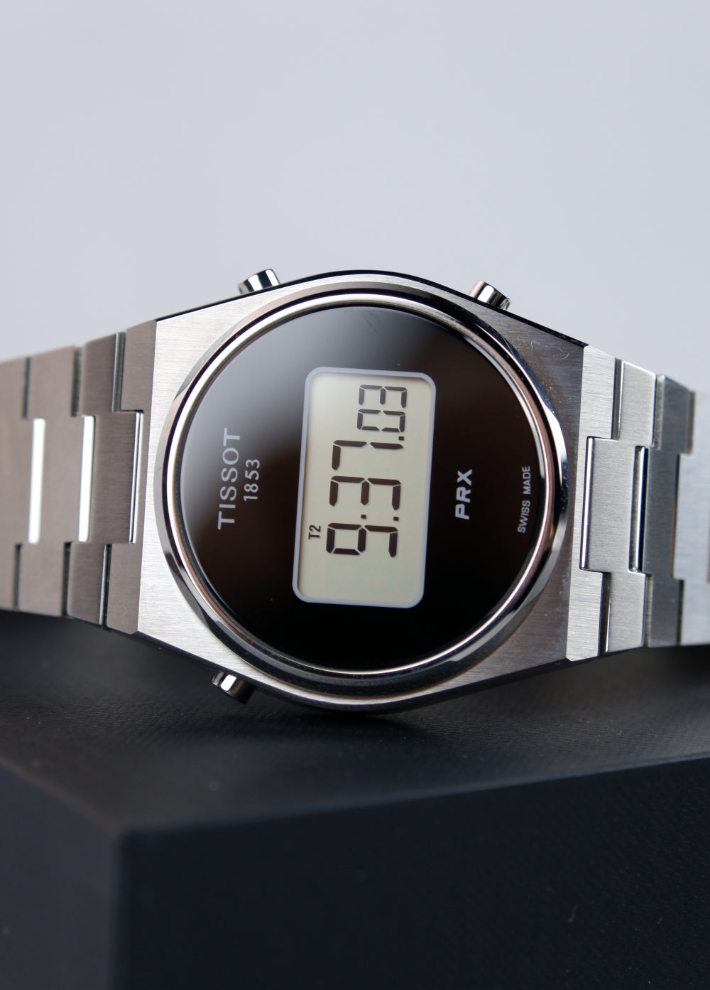 Tissot PRX Czarny 35 mm Stal T1372631105000