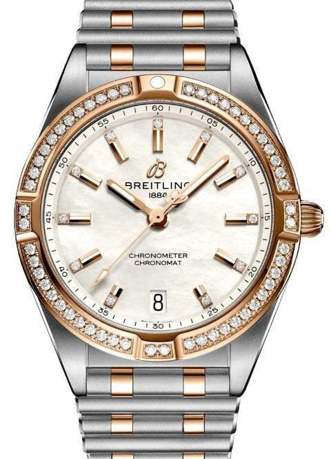 Breitling Chronomat Masa perłowa 32mm Zloto/Stal U77310591A2U1