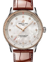 Breitling Navitimer Masa perłowa 32 mm Stal U77320E61A1P1