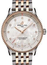 Breitling Chronomat Biały 32mm Stal i złoto U77320E61A1U1