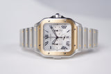 Cartier Santos Srebrny 43 mm Złoto/Stal W2SA0008