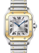 Cartier Santos Srebrny 35 mm Złoto/Stal W2SA0033