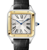 Cartier Santos Dumont Srebrny 47 mm Złoto/Stal W2SA0034