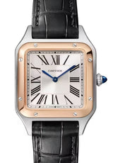Cartier Santos Srebrny 38 mm Stal W2SA0038