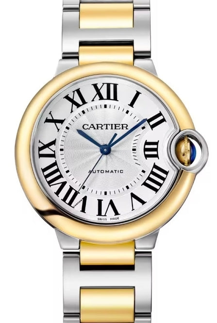 Cartier Ballon Bleu de Cartier Srebrny 36 mm Zloto/Stal