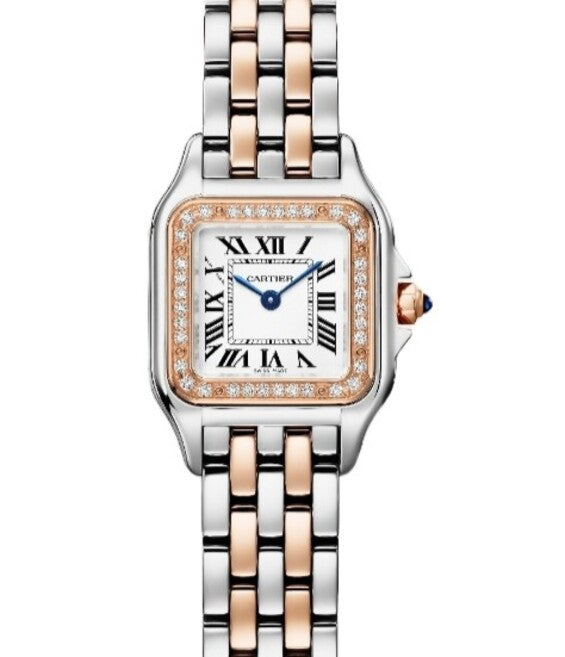 Cartier Panthère Biały 30 mm Złoto/Stal W3PN0014