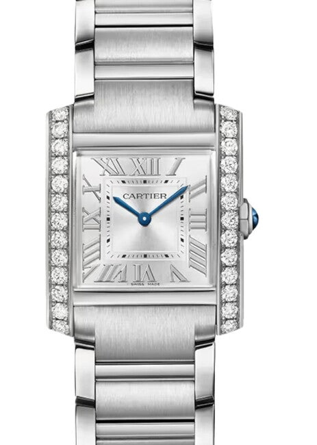 Cartier Tank Française Srebrny 32 mm Stal W4TA0028