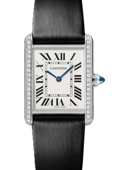 Cartier Tank Srebrny 25 mm Stal W4TA0030