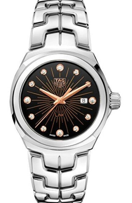 TAG Heuer Link Lady Czarny 32 mm Stal