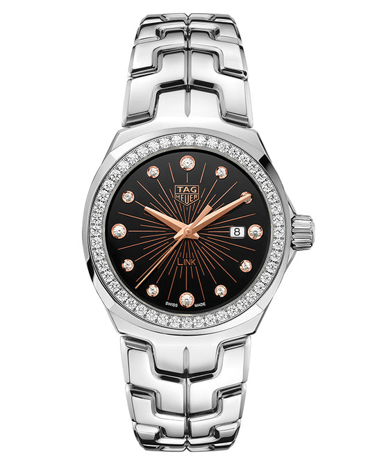 TAG Heuer Link Lady Czarny 32 mm Stal