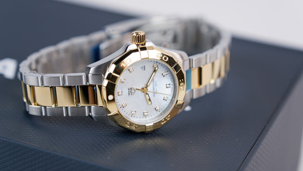 TAG Heuer Aquaracer Lady Masa perłowa 27 mm Złoto/Stal