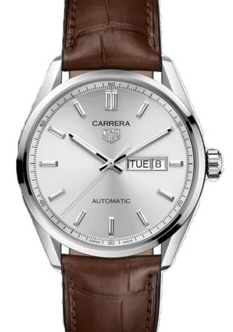 TAG Heuer Carrera Srebrny 41 mm Stal