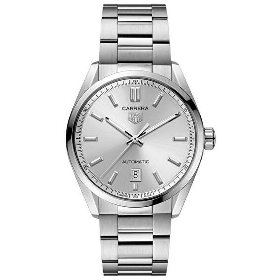 TAG Heuer Carrera Srebrny 39 mm Stal