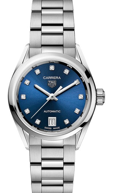 TAG Heuer Carrera Lady Niebieski 29 mm Stal