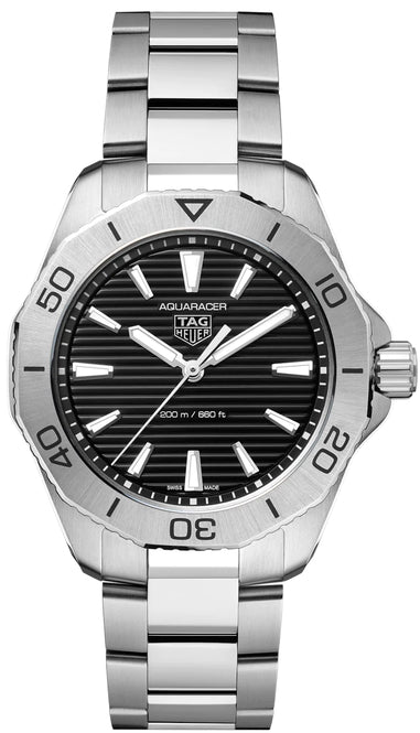 TAG Heuer Aquaracer Czarny 40 mm Stal