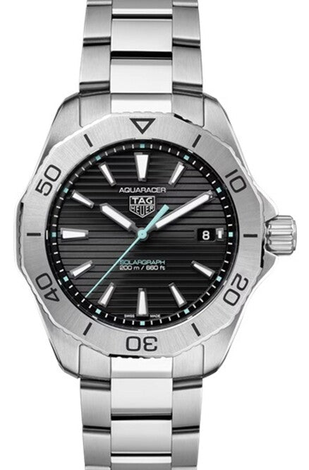 TAG Heuer Aquaracer Czarny 40 mm Stal