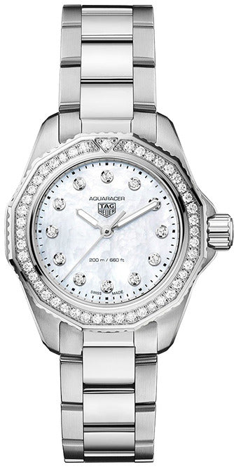 TAG Heuer Aquaracer Lady Czarny 30 mm Stal