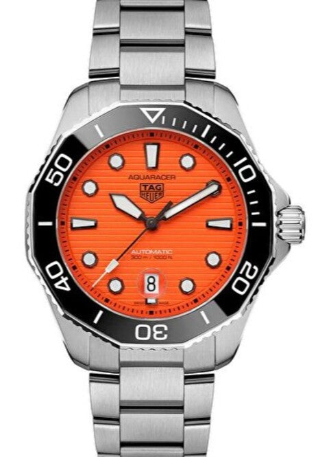 TAG Heuer Aquaracer 300M Pomarańczowy 43 mm Stal