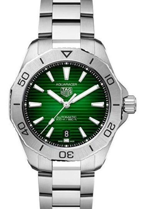 TAG Heuer Aquaracer Zielony 40 mm Stal