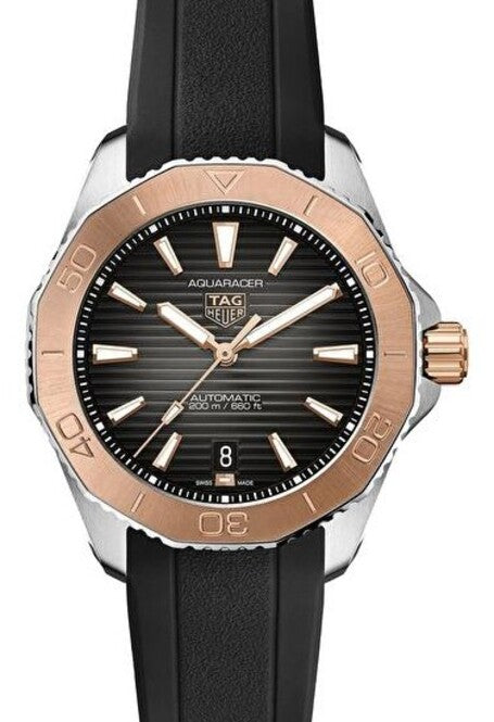 TAG Heuer Aquaracer Czarny 40 mm Złoto/Stal