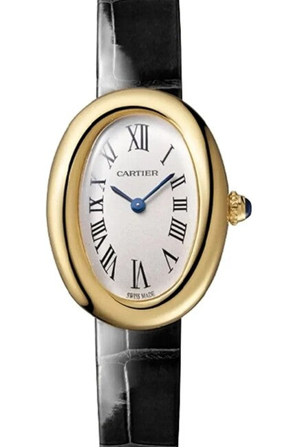 Cartier Baignoire Biały 31 mm Żółte złoto WGBA0042
