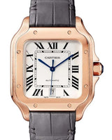 Cartier Santos Srebrny 40 mm Złoto różowe WGSA0019
