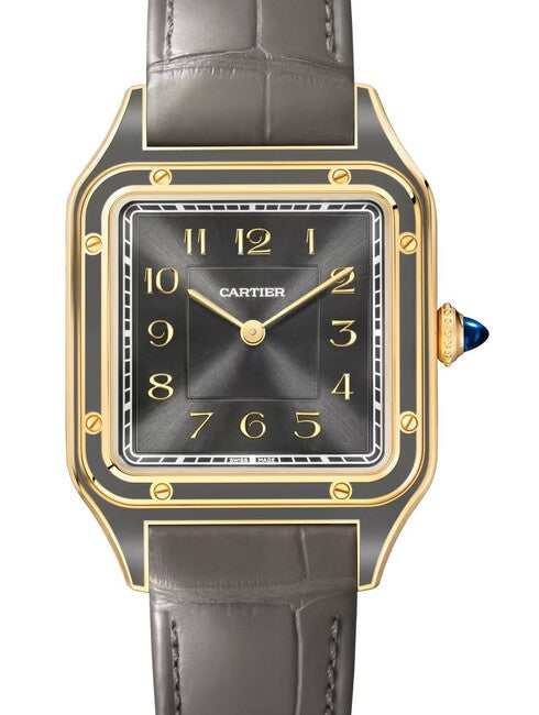 Cartier Santos Dumont Szary 44 mm Żółte złoto WGSA0097