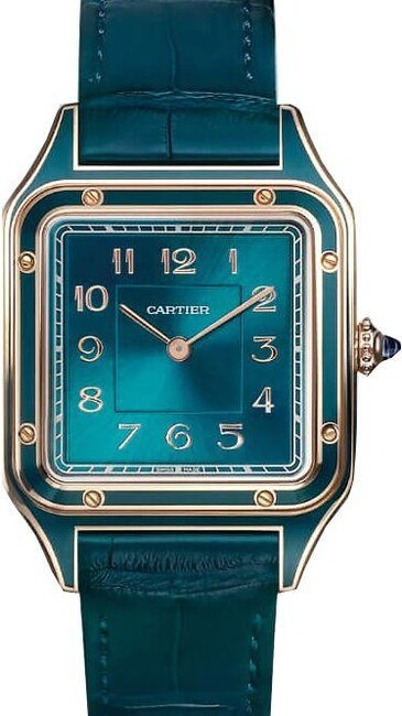 Cartier Santos Dumont Niebieski 44 mm Złoto różowe WGSA0098