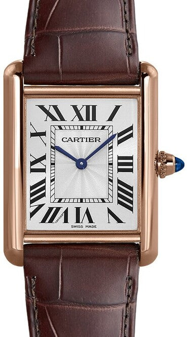 Cartier Tank Louis Cartier Srebrny 33.7 mm Zloto rozowe WGTA0011