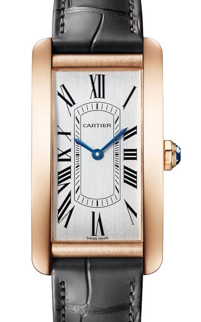 Cartier Tank Américaine Srebrny 44 mm Złoto różowe WGTA0134