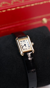 Cartier Tank Srebrny 24 mm Żółte złoto WGTA0212