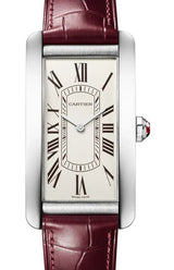 Cartier Tank Américaine Biały 44 mm Platyna WGTA0296