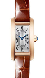 Cartier Tank Américaine Srebrny 28 mm Złoto różowe WGTA0341