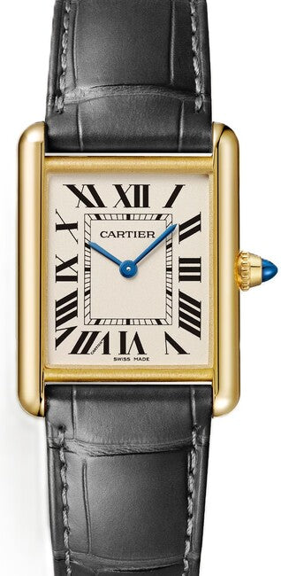 Cartier Tank Louis Cartier Srebrny 34 mm Żółte złoto WGTA0343