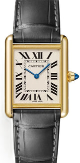Cartier Tank Louis Cartier Srebrny 34 mm Żółte złoto WGTA0343