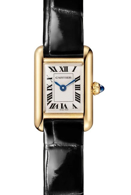 Cartier Tank Louis Cartier Srebrny 24 mm Żółte złoto WGTA0352