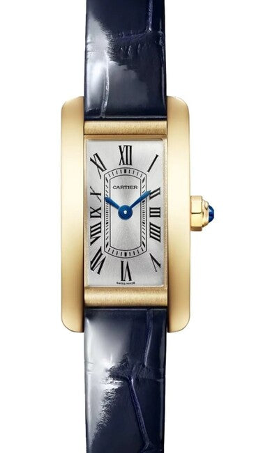 Cartier Tank Américaine Srebrny 28 mm Żółte złoto WGTA0353