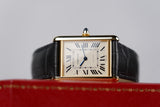 Cartier Tank Louis Srebrny 38 mm Żółte złoto WGTA0357