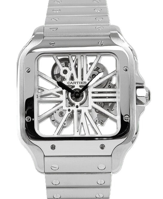 Cartier Santos Clear 39 mm Stal WHSA0015