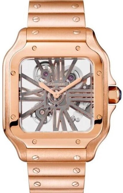 Cartier Santos Clear 40 x 47 mm Zloto rozowe WHSA0016