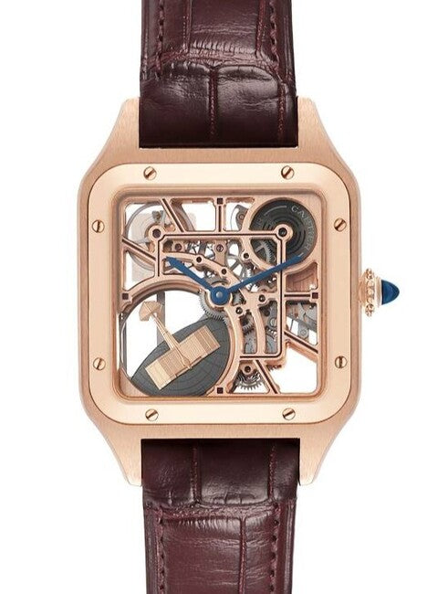 Cartier Santos Dumont Clear 44 mm Złoto różowe WHSA0030